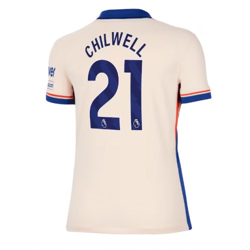 Fotbalové Dres Chelsea Ben Chilwell #21 Dámské Venkovní 2024-25 Krátký Rukáv